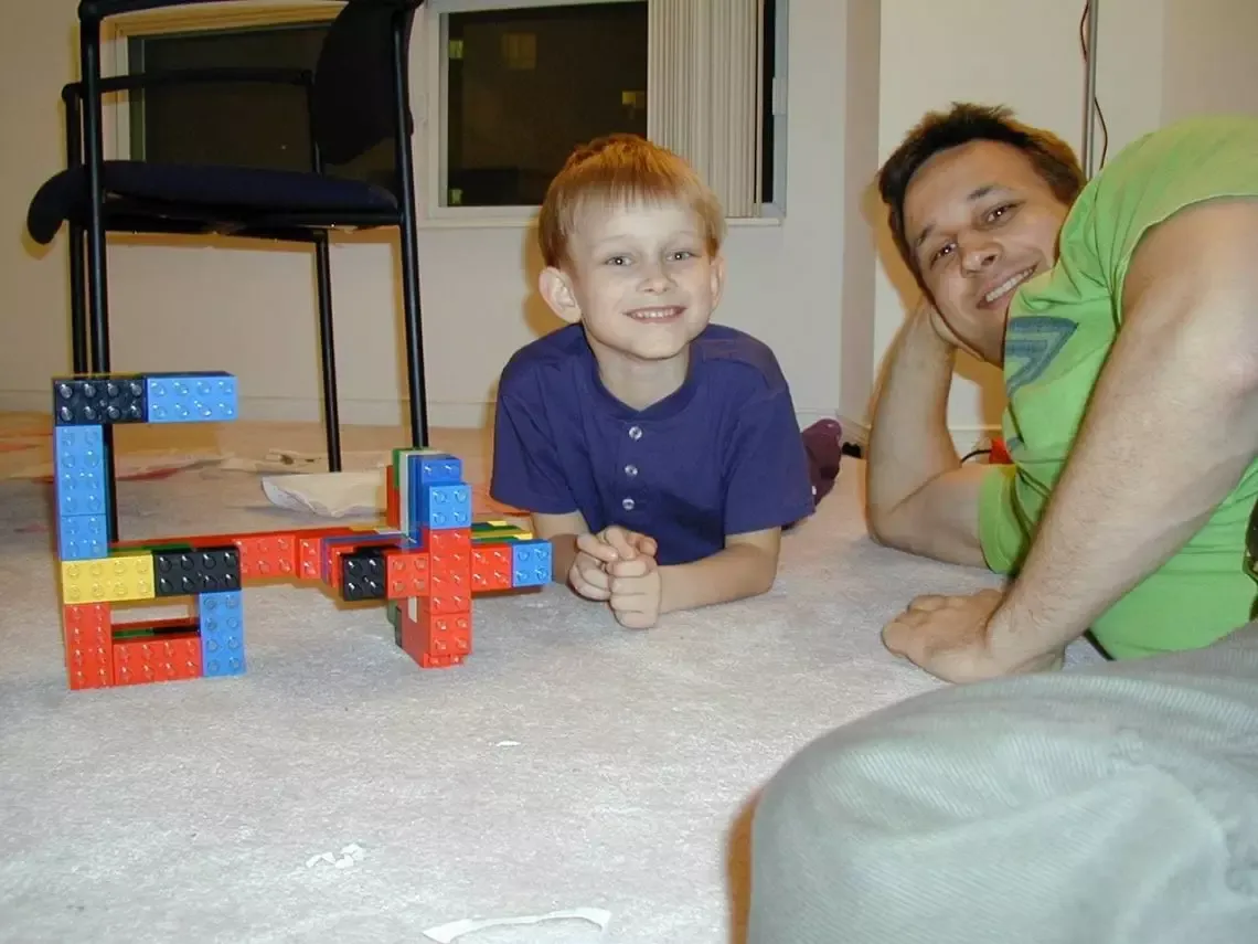 Vitalik enfant avec son père Dmitry