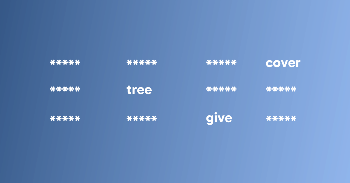 Exemple de seed phrase obfusquée