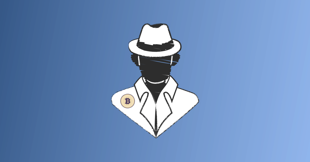 Une mystérieuse silouhette avec un chapeau représentant la pseudo anonimité de Martti Malmi.